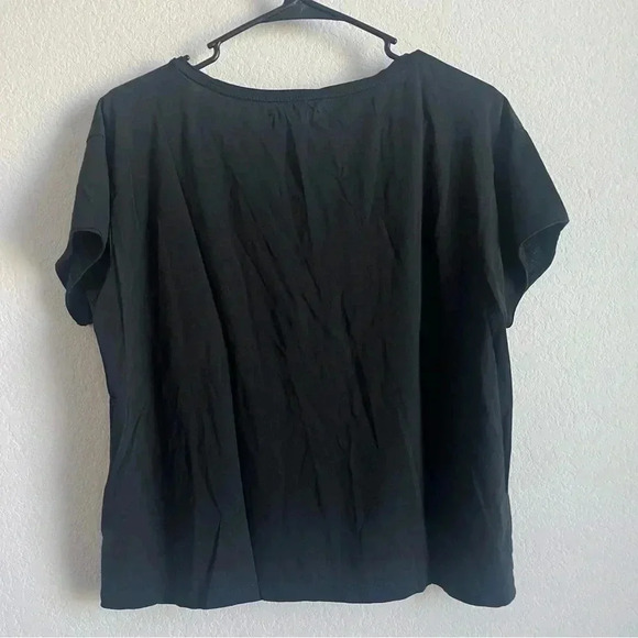 Madewell Black Classic V-Line Shirt Size M - Picture 6 of 9